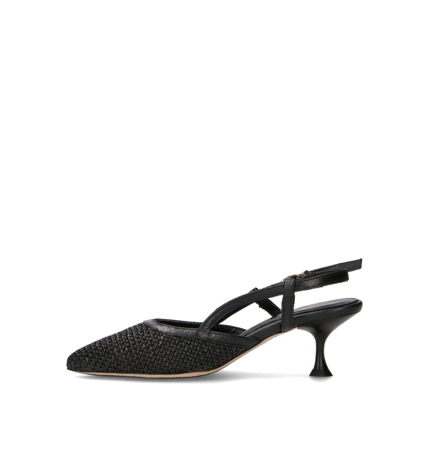 GRAFIA Slingback donna nera in pelle