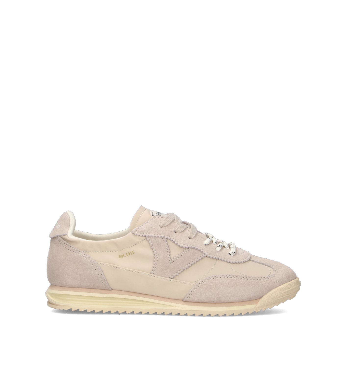 VICTORIA Sneaker donna beige in pelle