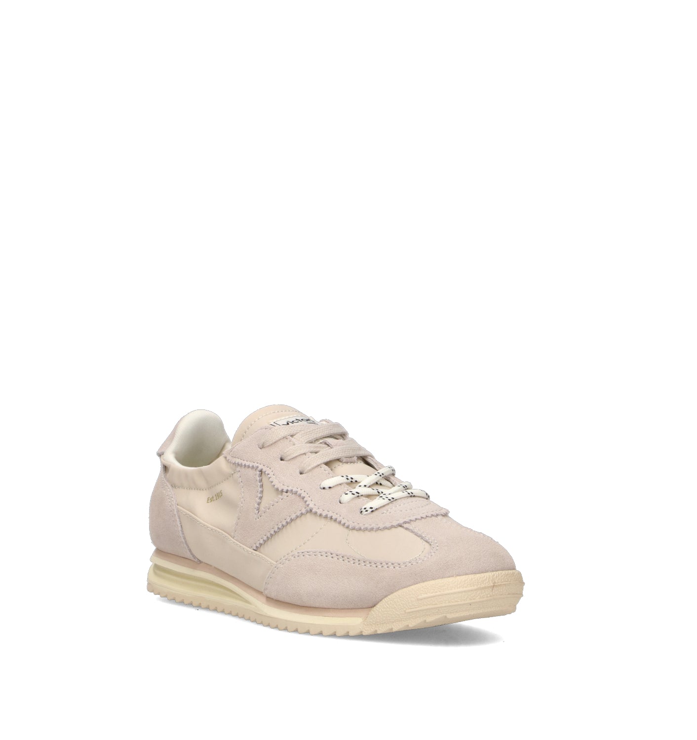VICTORIA Sneaker donna beige in pelle