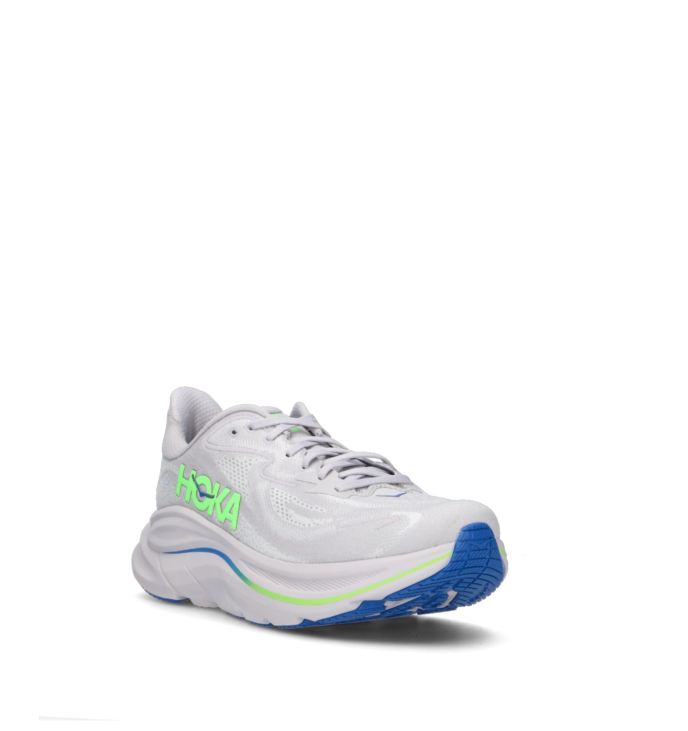 HOKA ONE ONE M CLIFTON 10 Scarpa running uomo ash grey/neon green