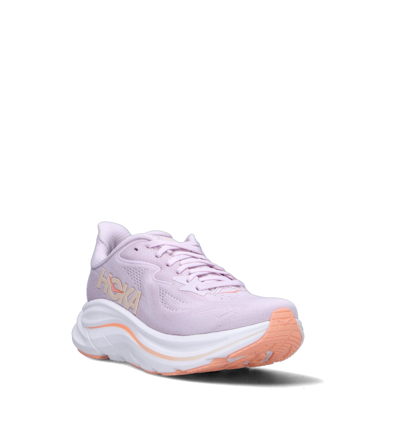 HOKA ONE ONE W CLIFTON 10 Scarpa running donna lilac cream/tangerine glow