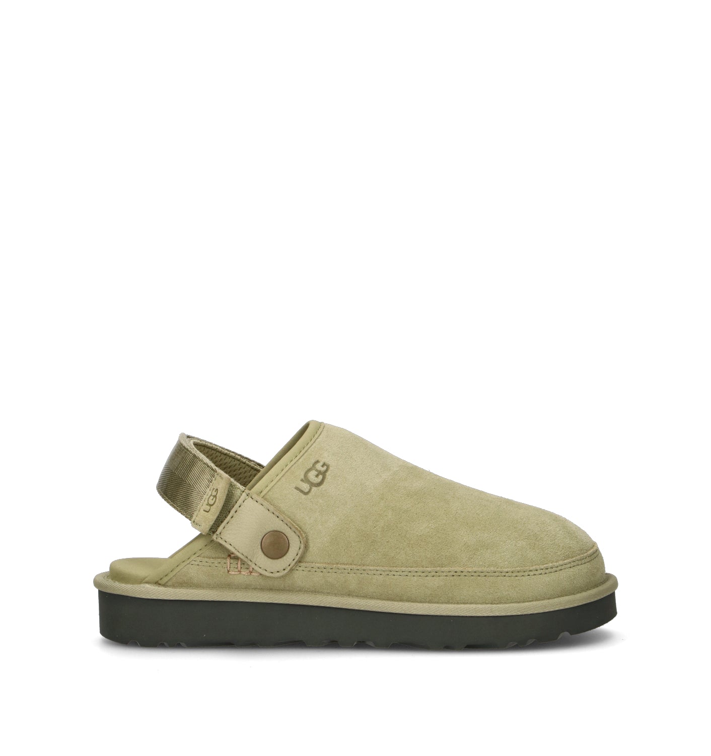UGG M GOLDENCOAST CLOG II Sabot uomo muted brass/magnolia leaf in suede