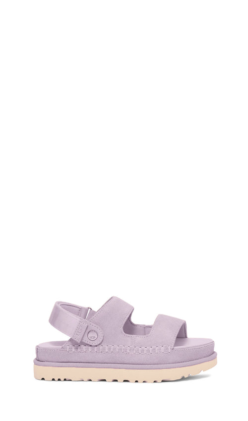 UGG W GOLDENSTAR GLIDE Sandalo donna lilla in suede