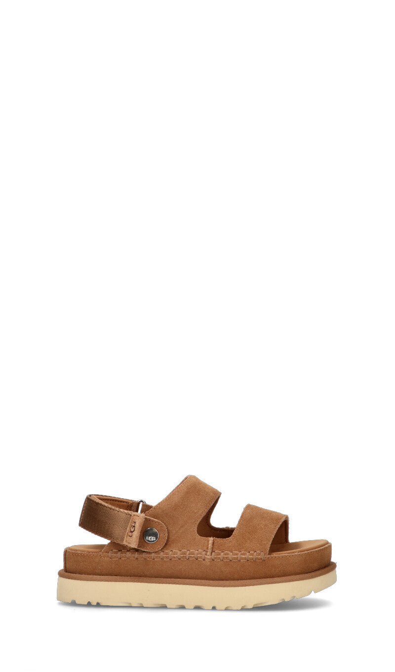 UGG W GOLDENSTAR GLIDE Sandalo donna chestnut in suede