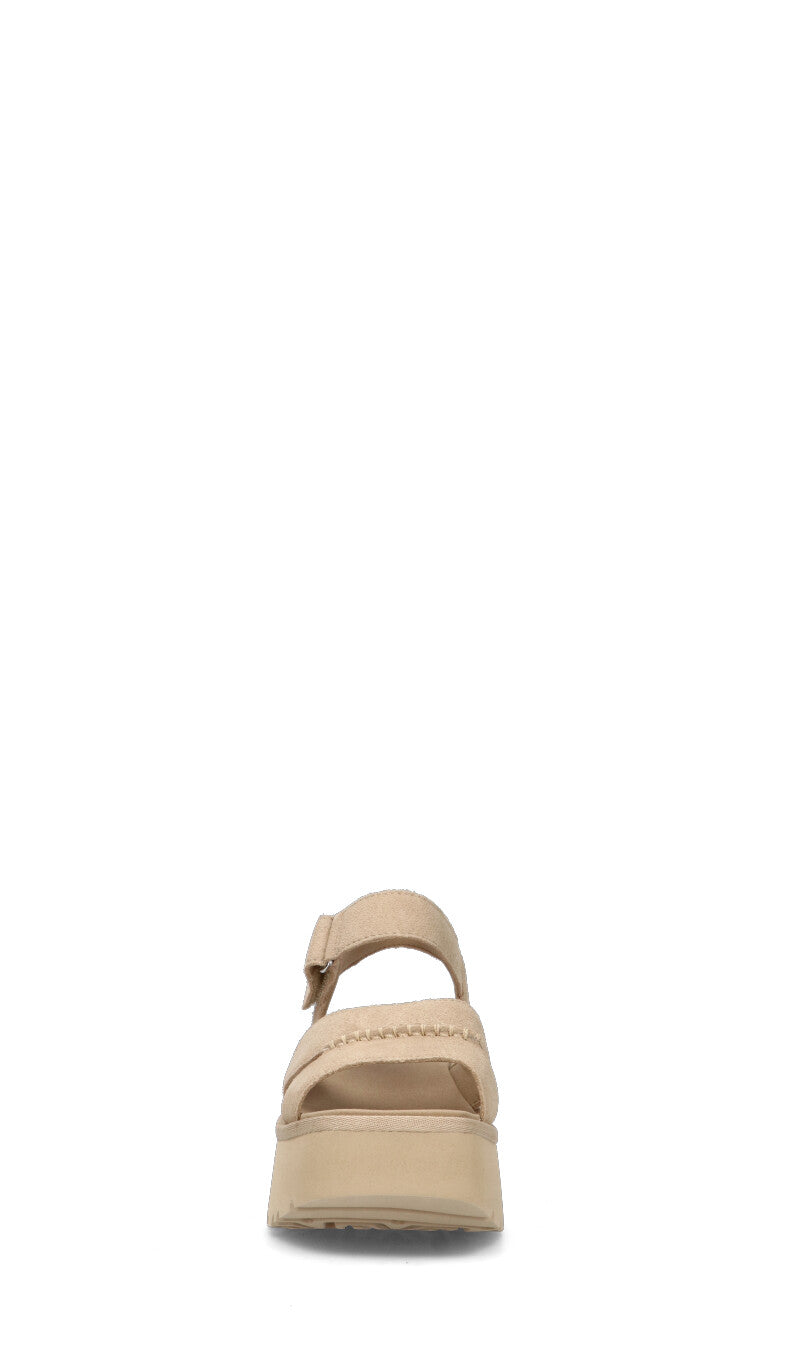 UGG NEW HEIGHTS ANKLE STRAP Sandalo donna beige in suede
