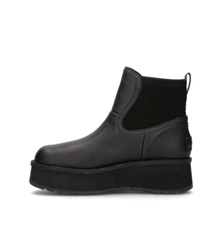 UGG W CITYFUNC CHELSEA Tronchetto donna nero in pelle