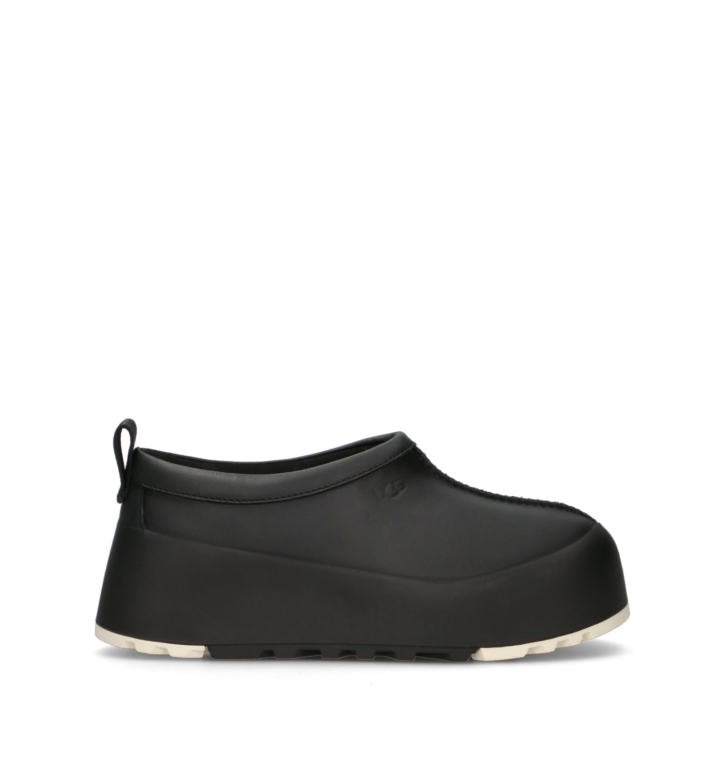 UGG W TASMAN STREETSCAPE LTHR Sabot donna nero in pelle