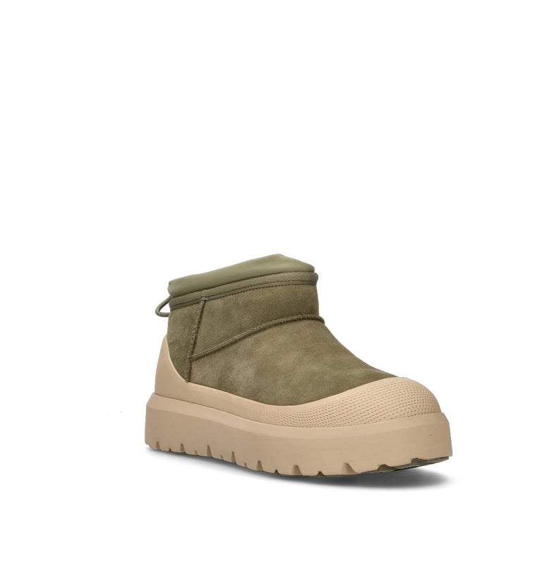 UGG M CL ULTRA MINI WEATHER HYBRID Stivaletto pelo uomo burnt olive/mustard seed waterproof