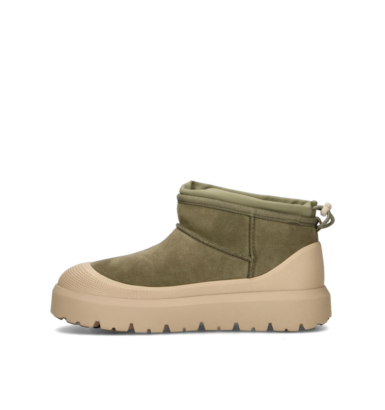 UGG M CL ULTRA MINI WEATHER HYBRID Stivaletto pelo uomo burnt olive/mustard seed waterproof