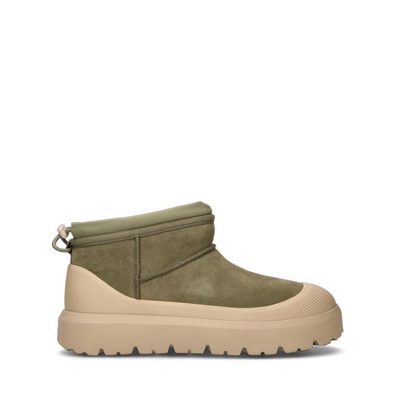 UGG M CL ULTRA MINI WEATHER HYBRID Stivaletto pelo uomo burnt olive/mustard seed waterproof
