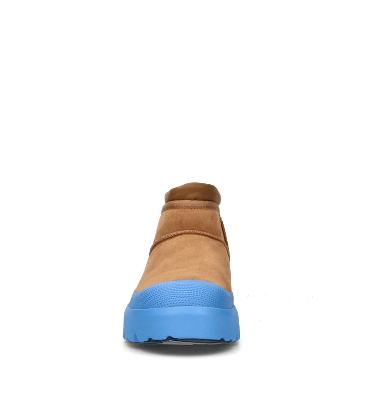 UGG M CL ULTRA MINI WEATHER HYBRID Stivaletto pelo uomo chestnut/azzurro waterproof
