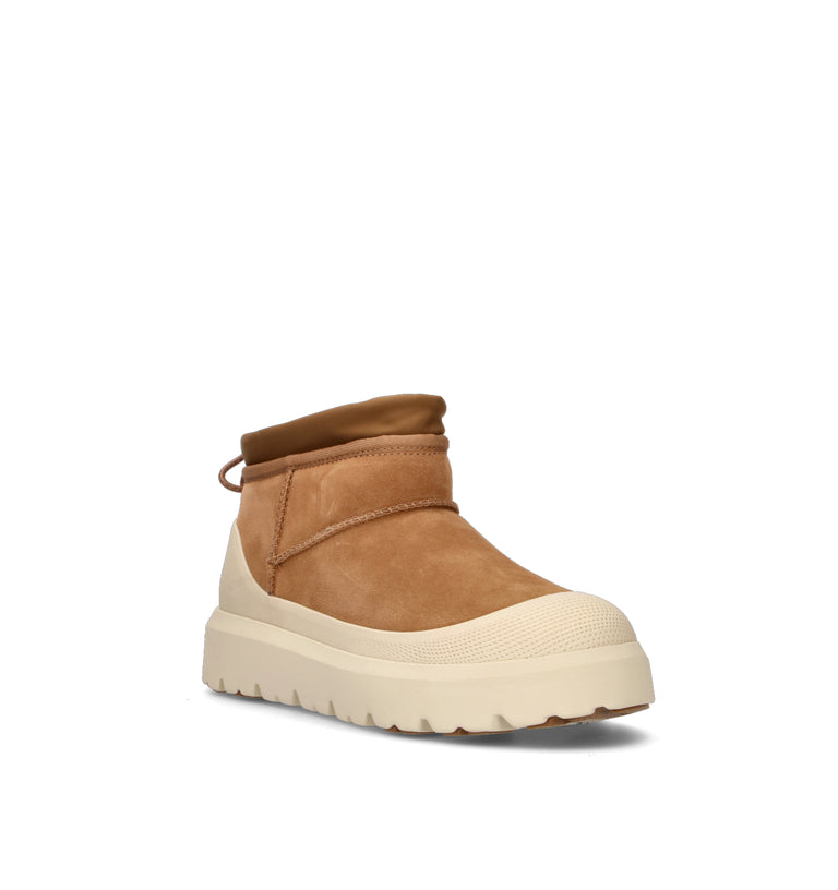 UGG M CL ULTRA MINI WEATHER HYBRID Stivaletto pelo uomo chestnut/whitecap waterproof