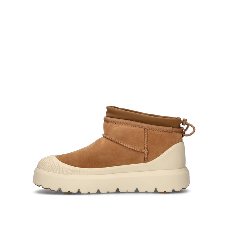 UGG M CL ULTRA MINI WEATHER HYBRID Stivaletto pelo uomo chestnut/whitecap waterproof