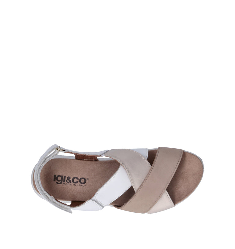 IGI&CO Sandalo donna taupe in nabuk