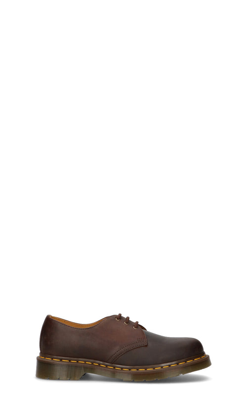 DR. MARTENS Stringata uomo marrone in pelle