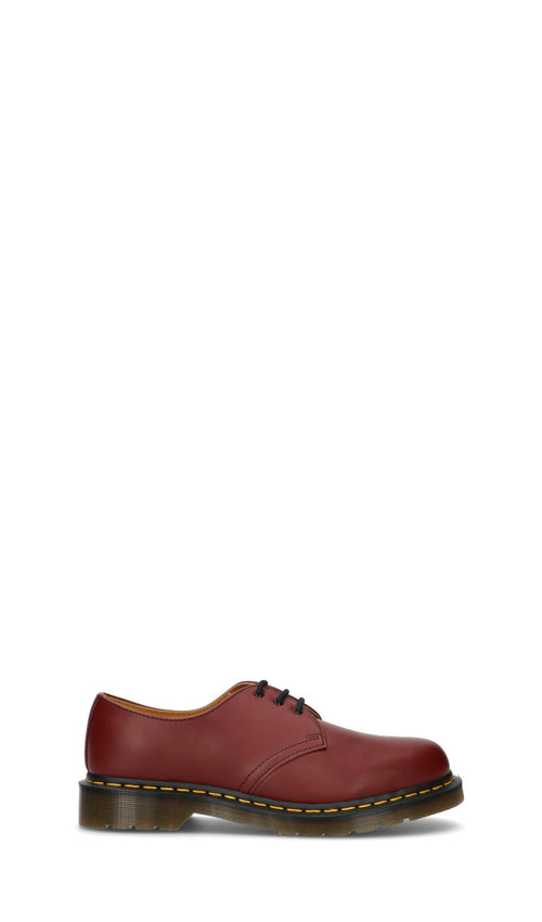DR. MARTENS Stringata uomo rossa in pelle