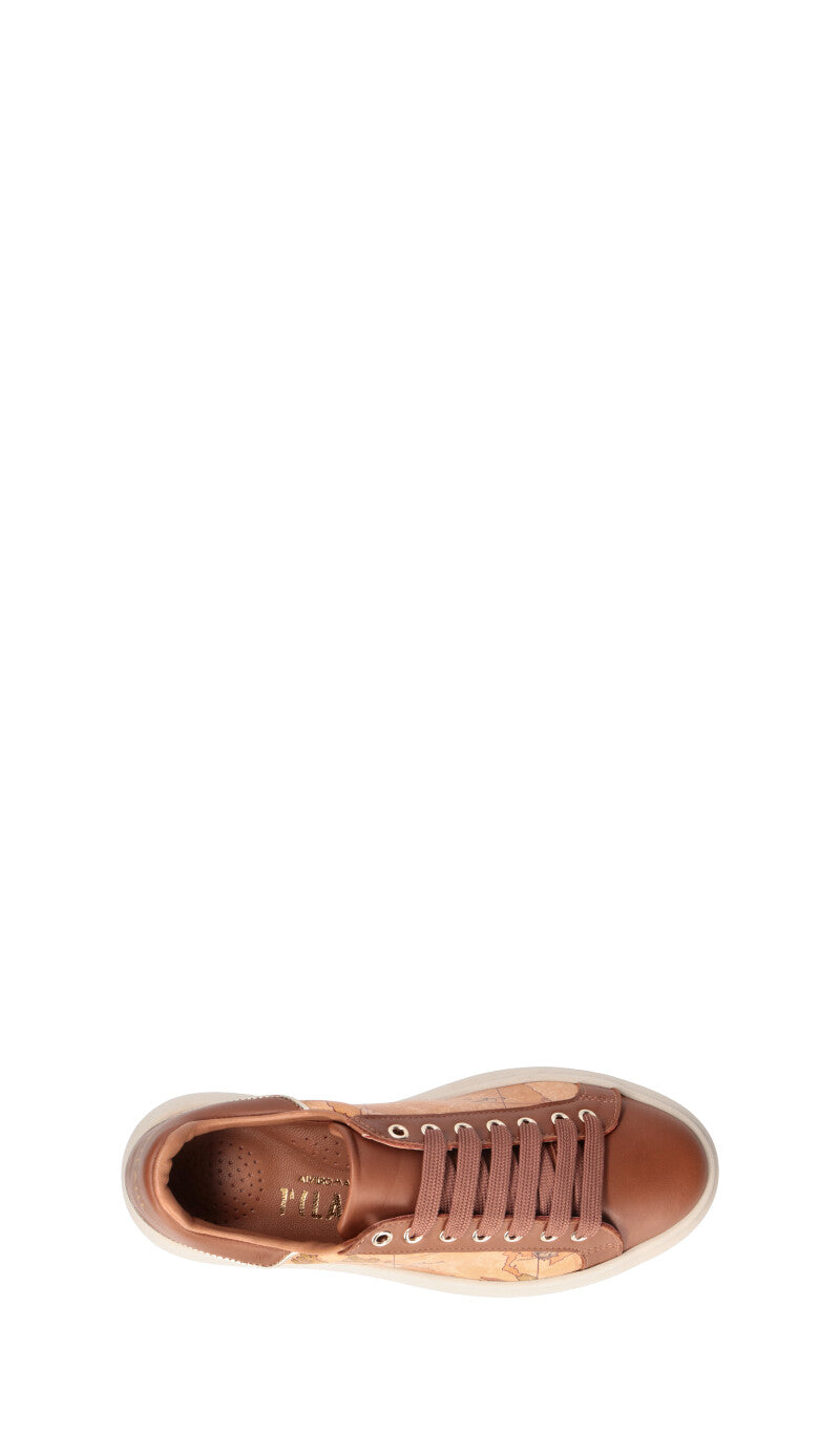 ALVIERO MARTINI Sneaker ragazza marrone in pelle