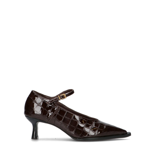 VICENZA Décolleté donna marrone in pelle