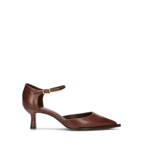 VICENZA Décolleté donna marrone in pelle