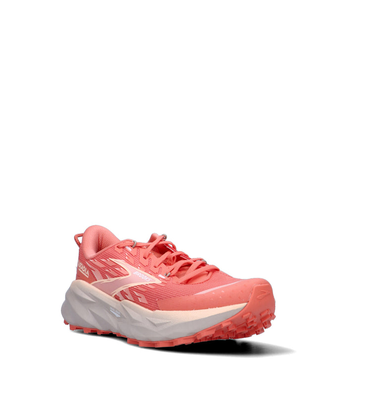 BROOKS CASCADIA 19 Scarpa trail running donna salmone