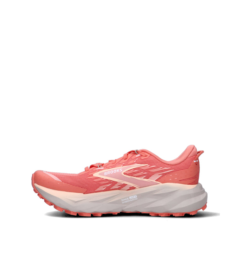 BROOKS CASCADIA 19 Scarpa trail running donna salmone