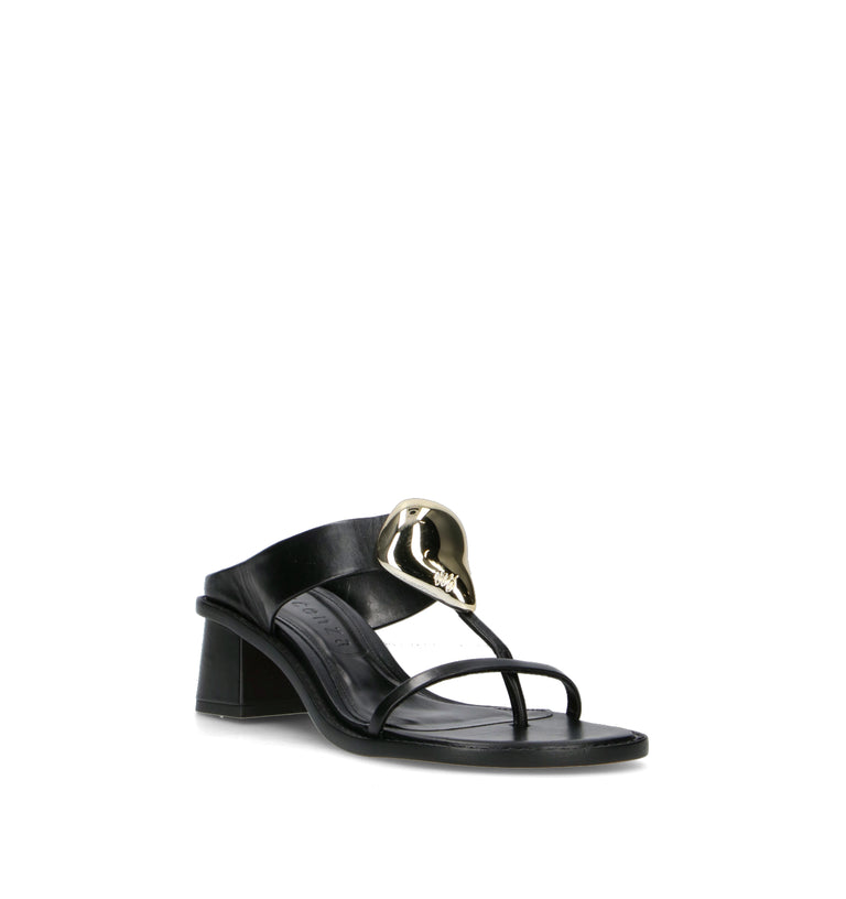 VICENZA Sandalo donna nero in pelle