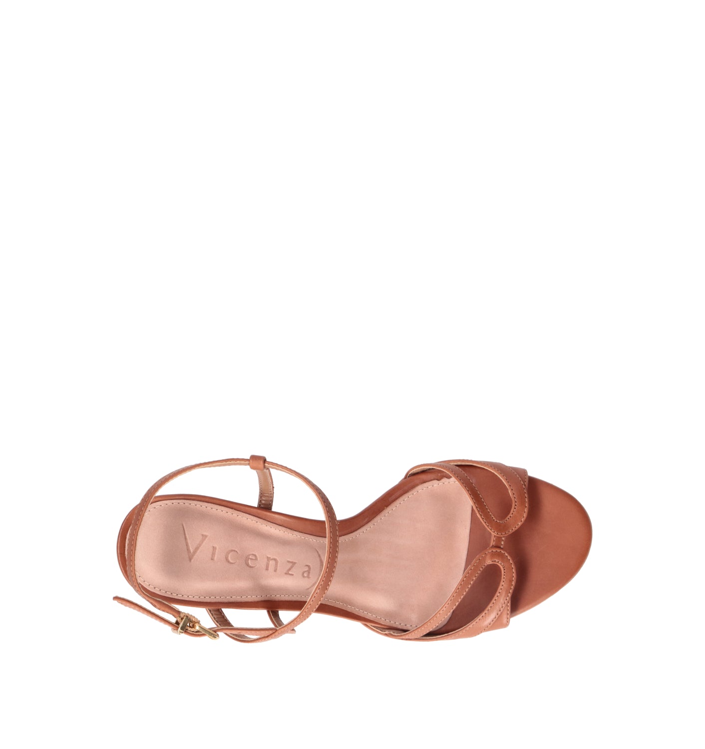 VICENZA Sandalo donna marrone in pelle