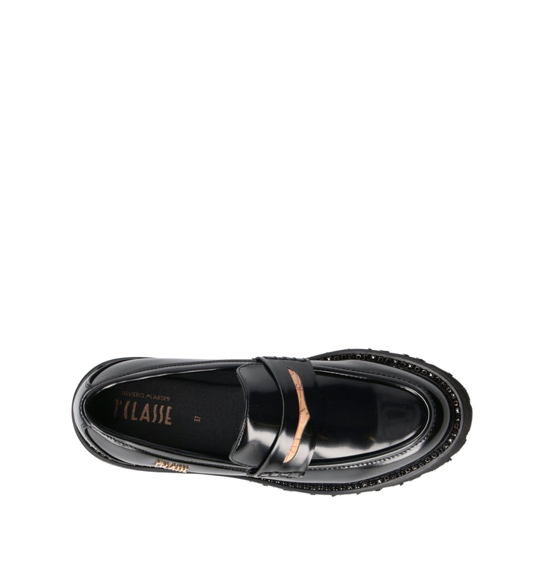 ALVIERO MARTINI Mocassino donna nero
