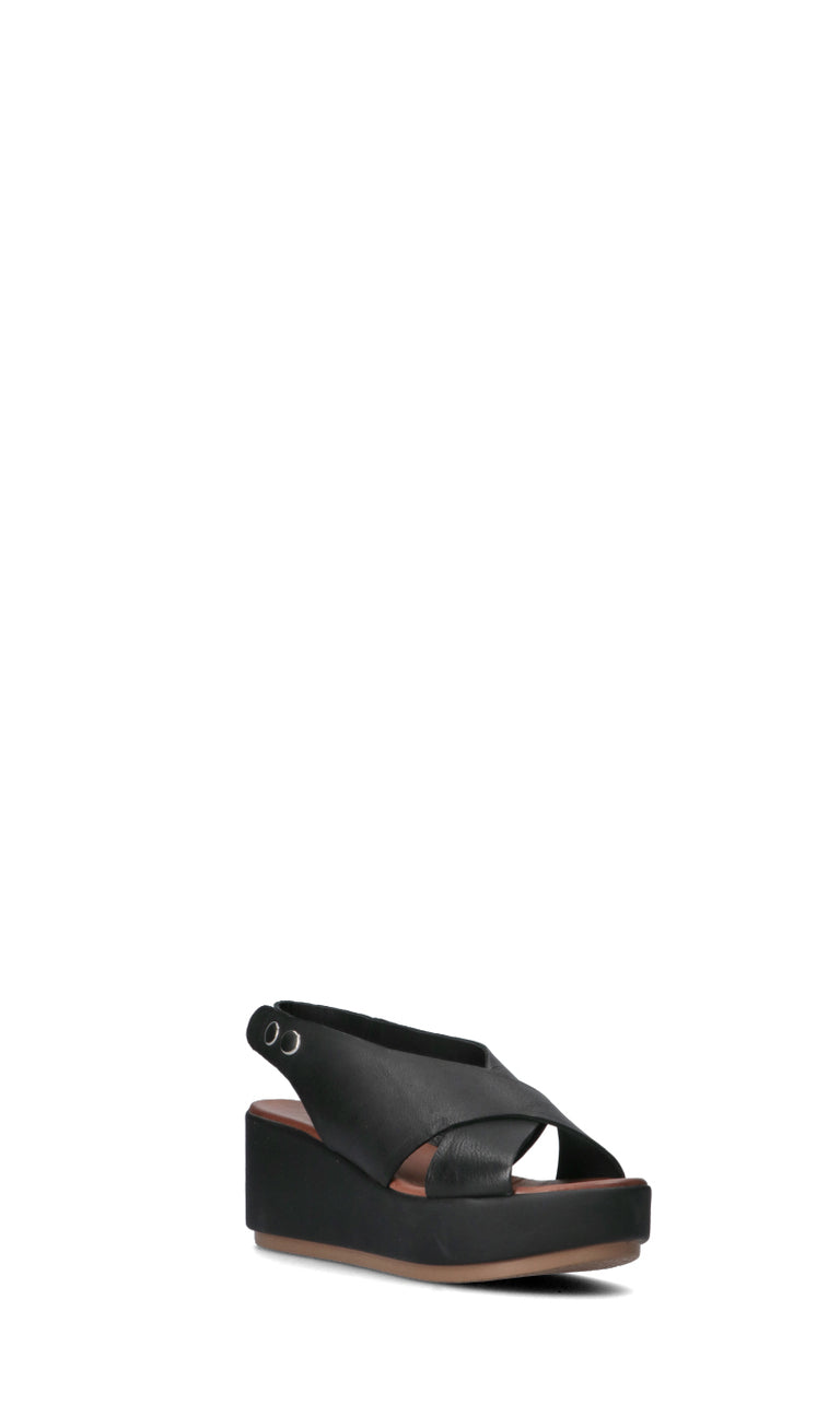 INUOVO Sandalo donna nero in pelle