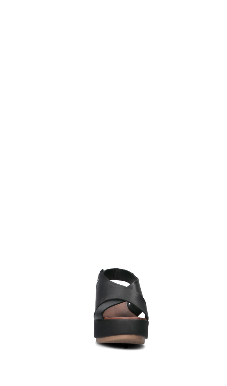 INUOVO Sandalo donna nero in pelle