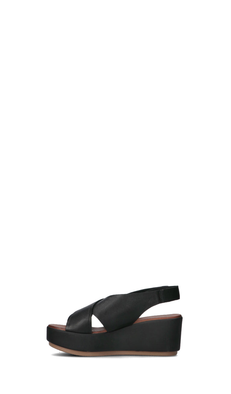 INUOVO Sandalo donna nero in pelle