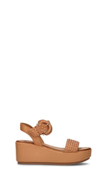INUOVO Sandalo donna cognac in pelle
