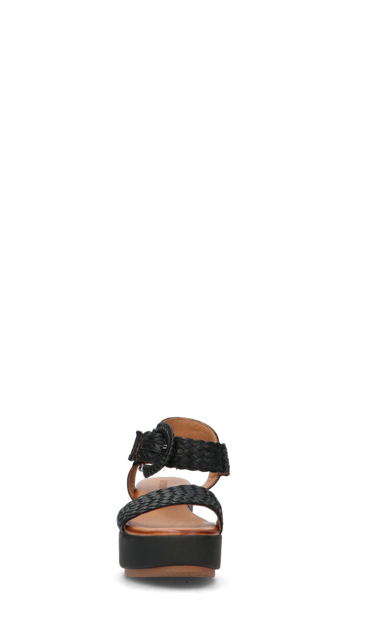 INUOVO Sandalo donna nero in pelle