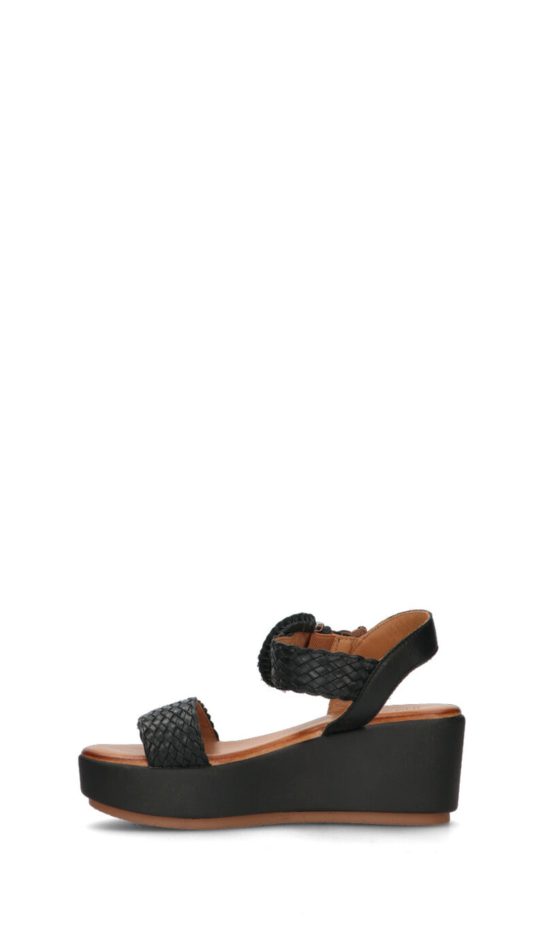 INUOVO Sandalo donna nero in pelle
