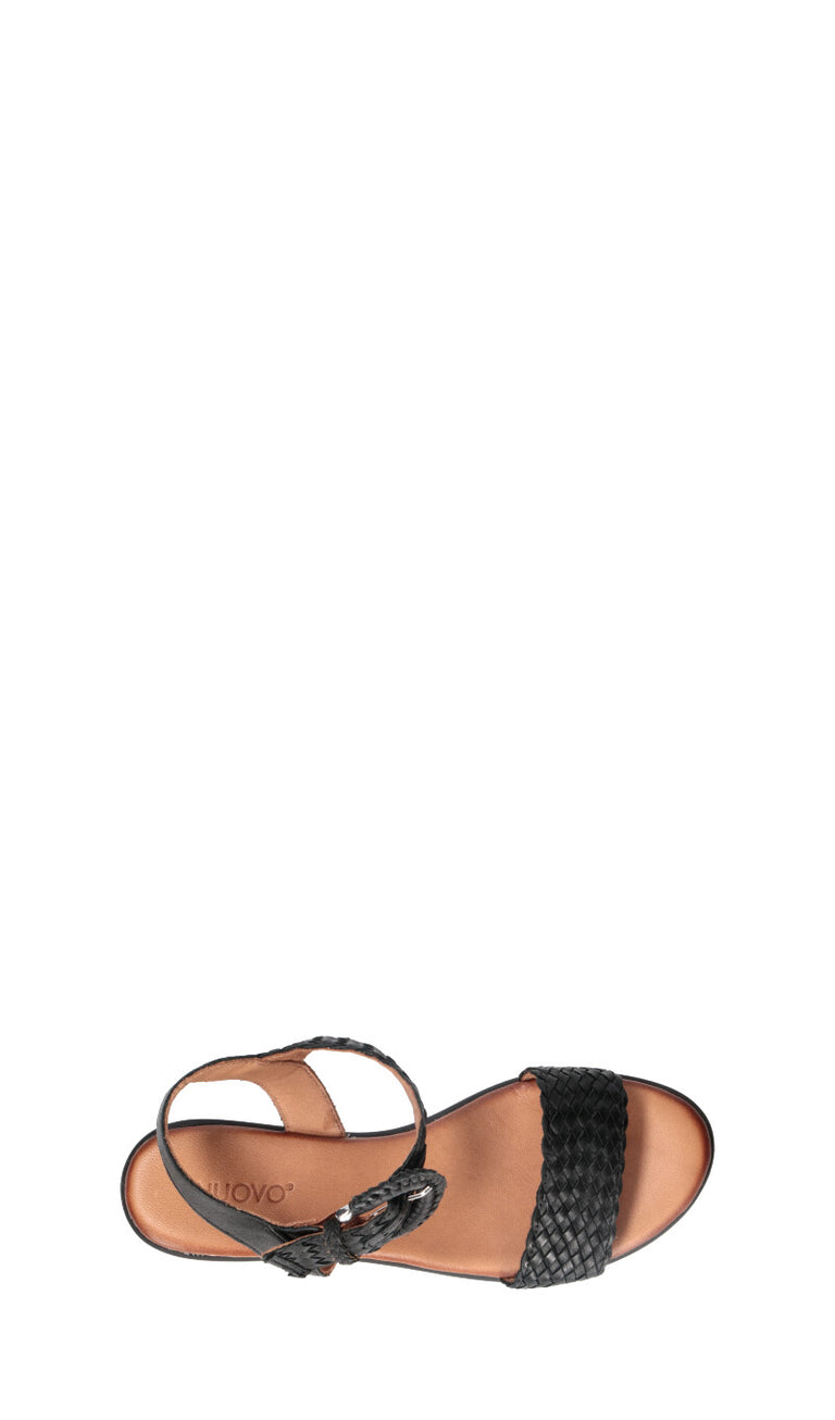 INUOVO Sandalo donna nero in pelle