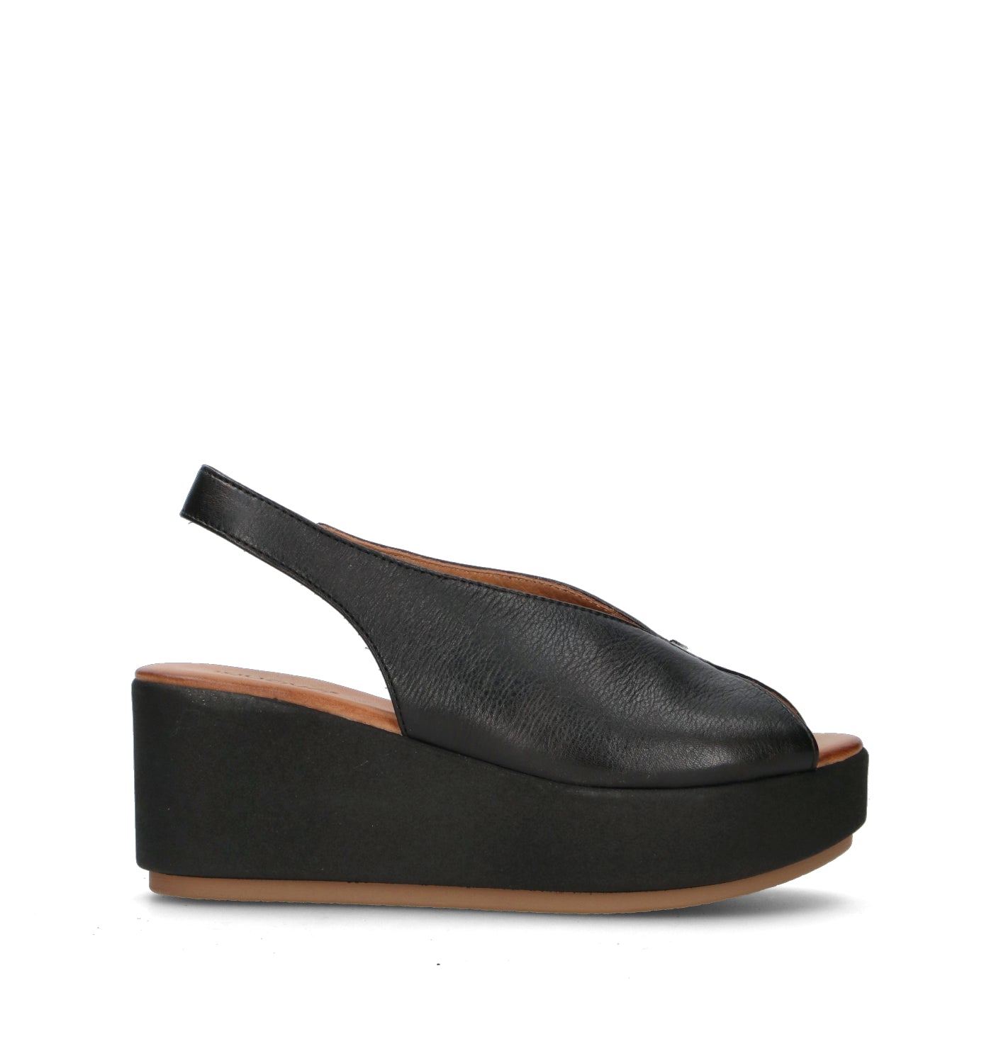 INUOVO Sandalo donna nero in pelle