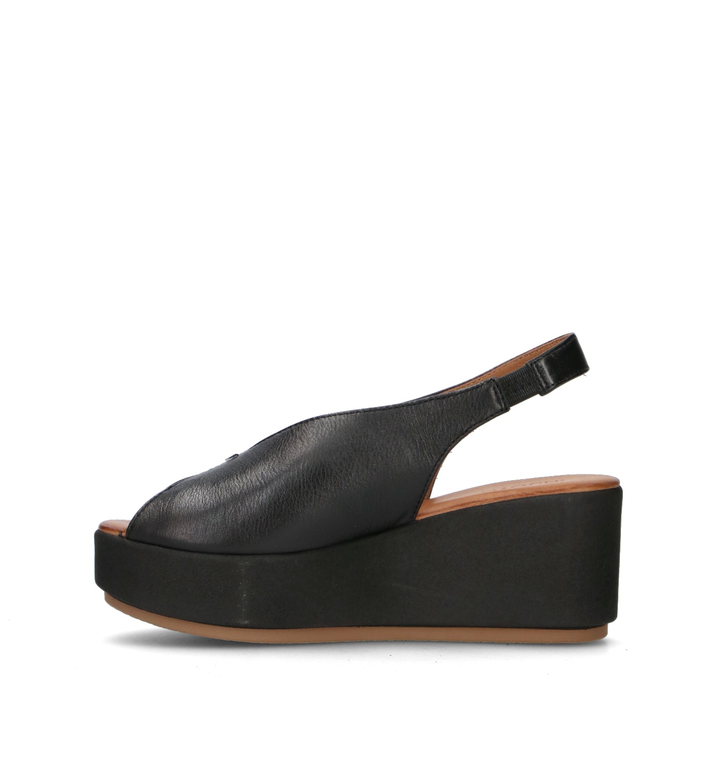 INUOVO Sandalo donna nero in pelle