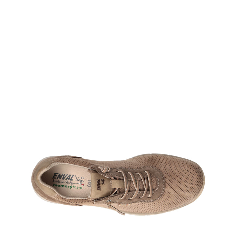 ENVAL Sneaker uomo taupe in suede
