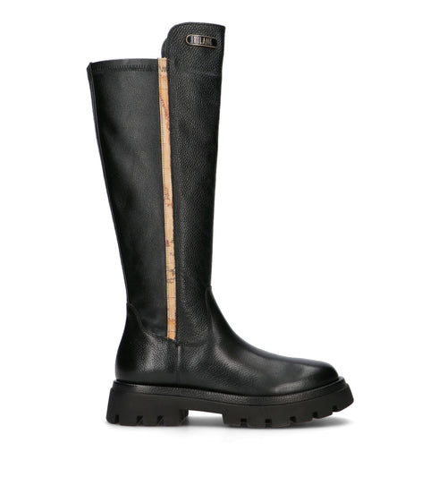 ALVIERO MARTINI Stivale donna nero in pelle
