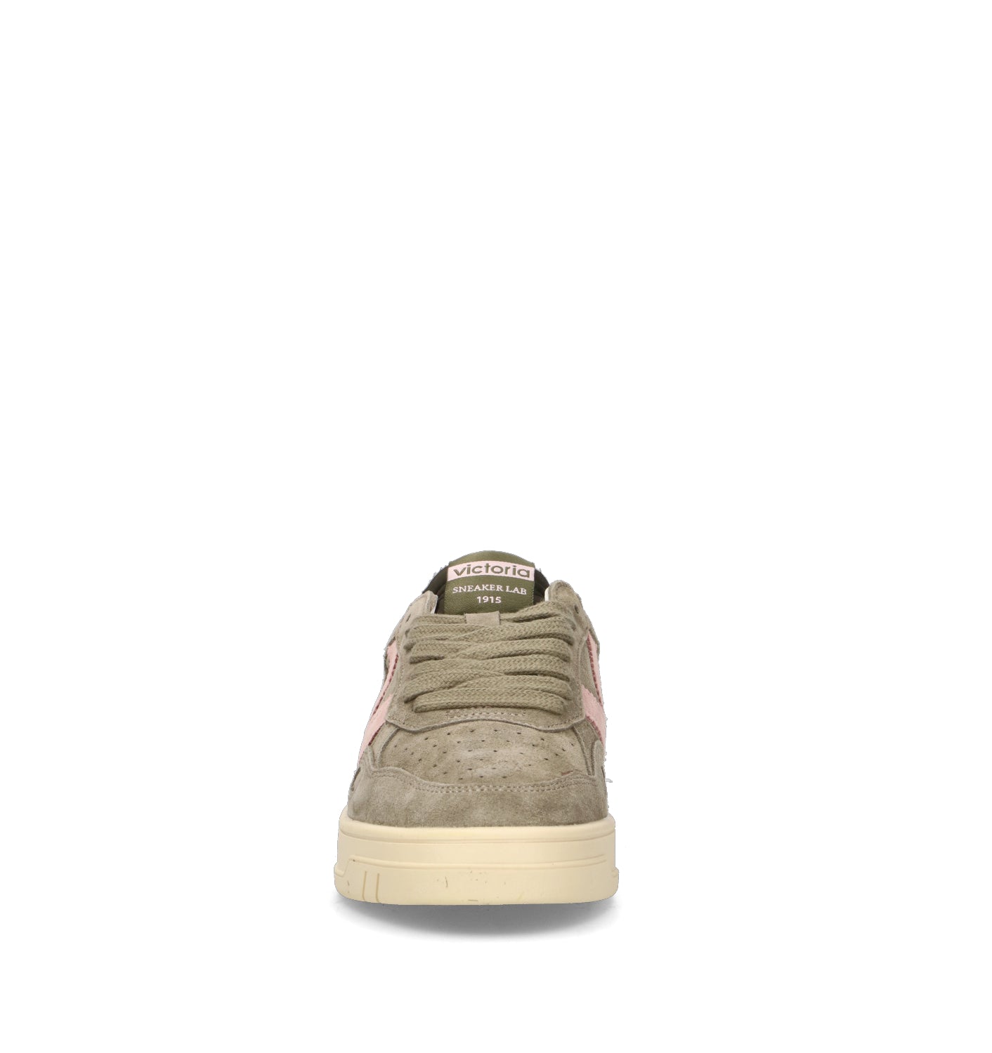 VICTORIA Sneaker donna kaki/rosa in suede