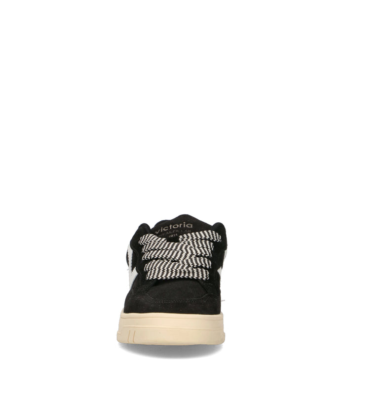 VICTORIA Sneaker donna nera in suede