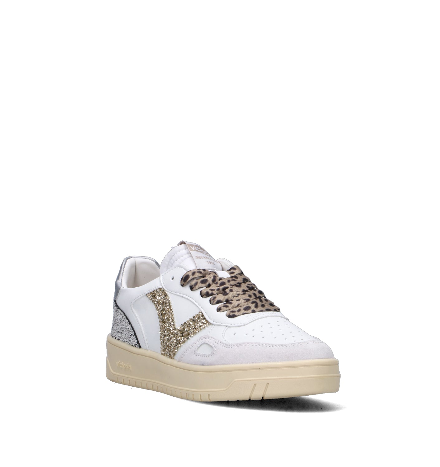 VICTORIA Sneaker donna bianca in pelle