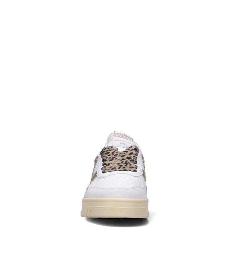 VICTORIA Sneaker donna bianca in pelle