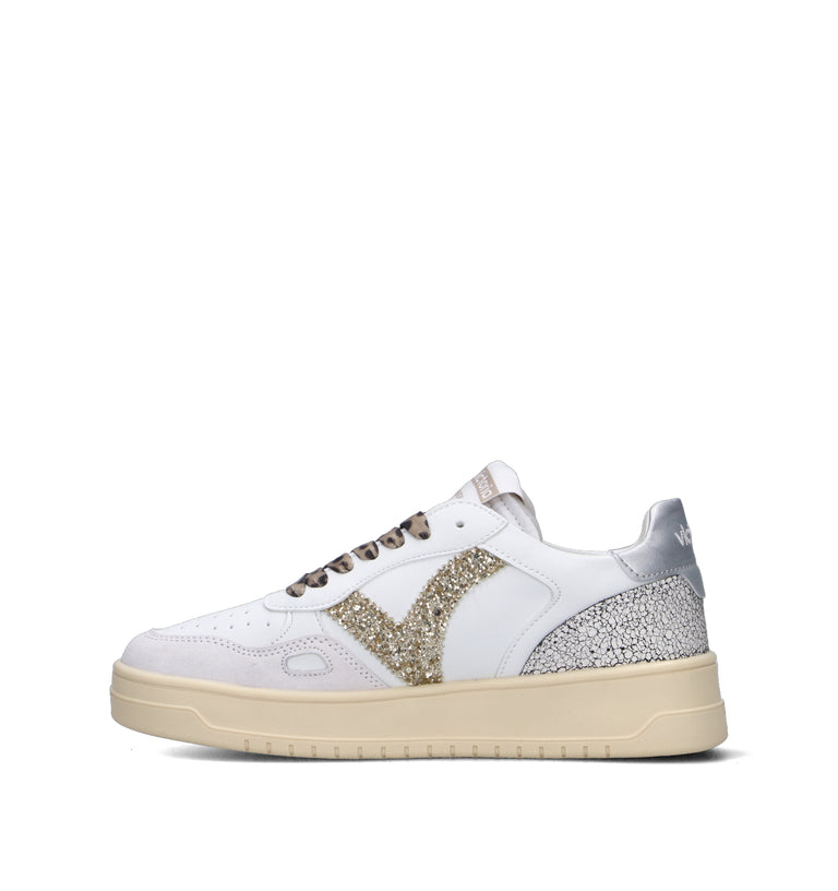 VICTORIA Sneaker donna bianca in pelle