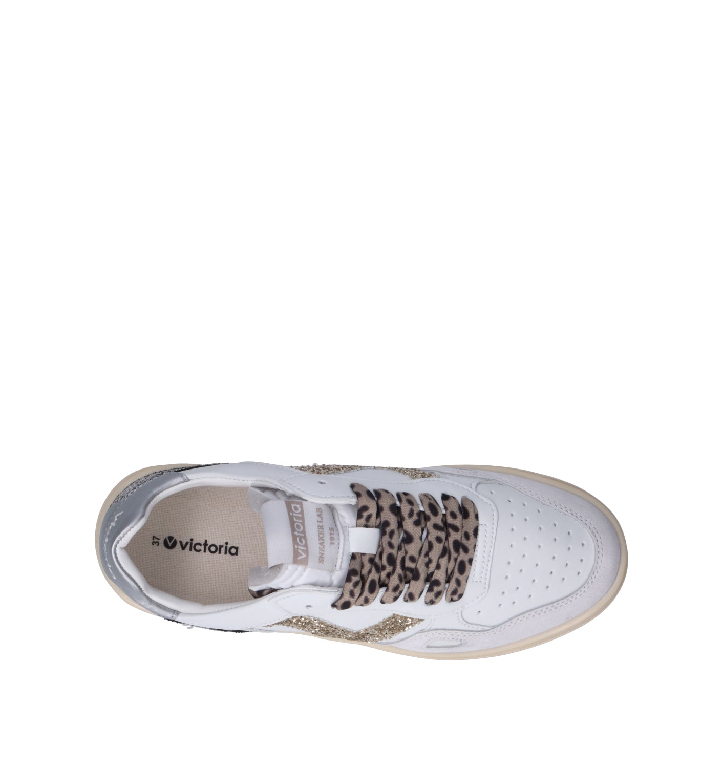 VICTORIA Sneaker donna bianca in pelle