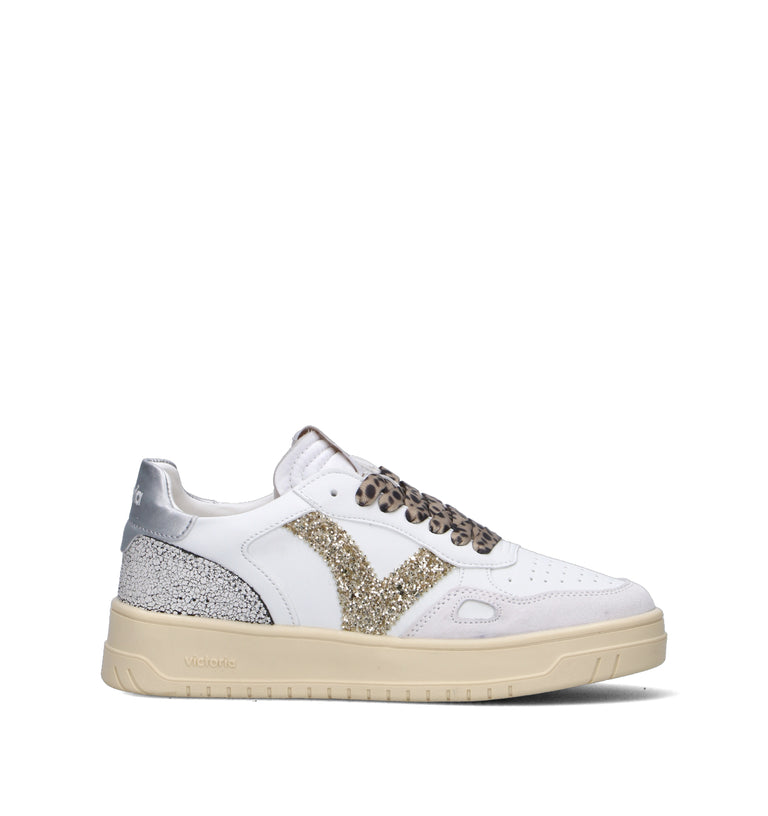 VICTORIA Sneaker donna bianca in pelle