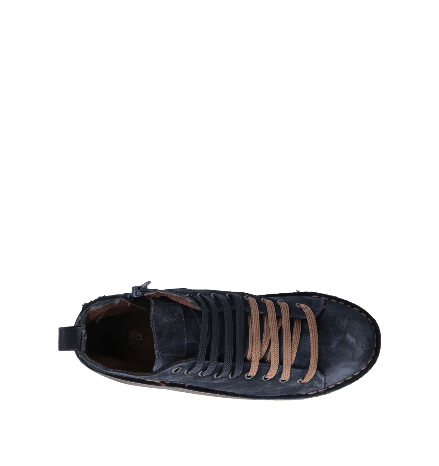 EMIDI' Polacco uomo blu in suede