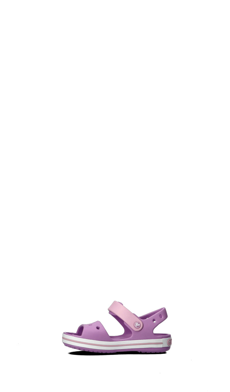 CROCS Sandalo bimba lilla/bianca