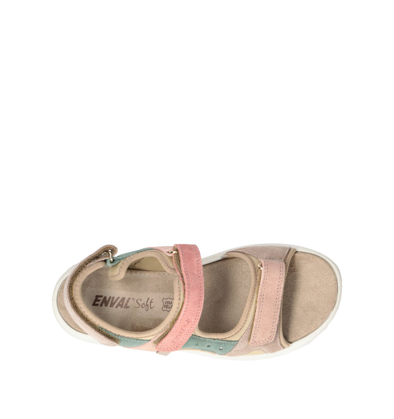 ENVAL Sandalo donna multicolor in suede