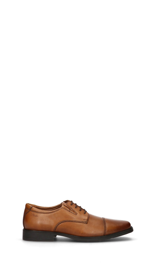 CLARKS ESSENTIALS Scarpa uomo cuoio in pelle